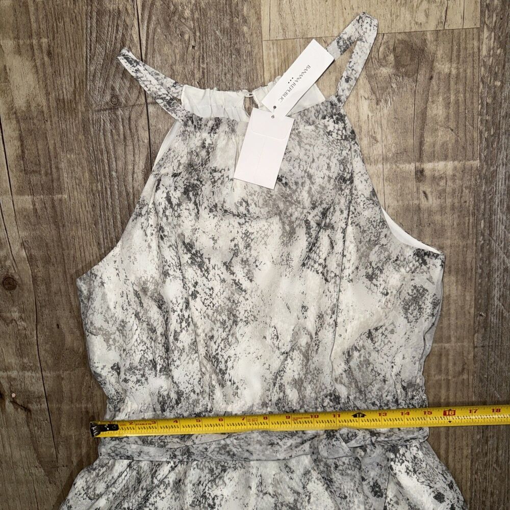 Banana Republic Dress Size 4 NWT Snake Print Lined Halter Tie Belt - Picture 4 of 5